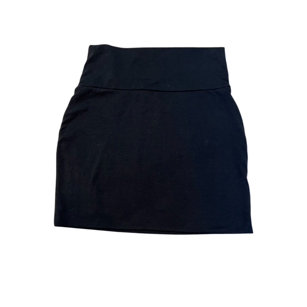 STREETWEAR SOCIETY Black Stretch High Rise Casual Mini Skirt M